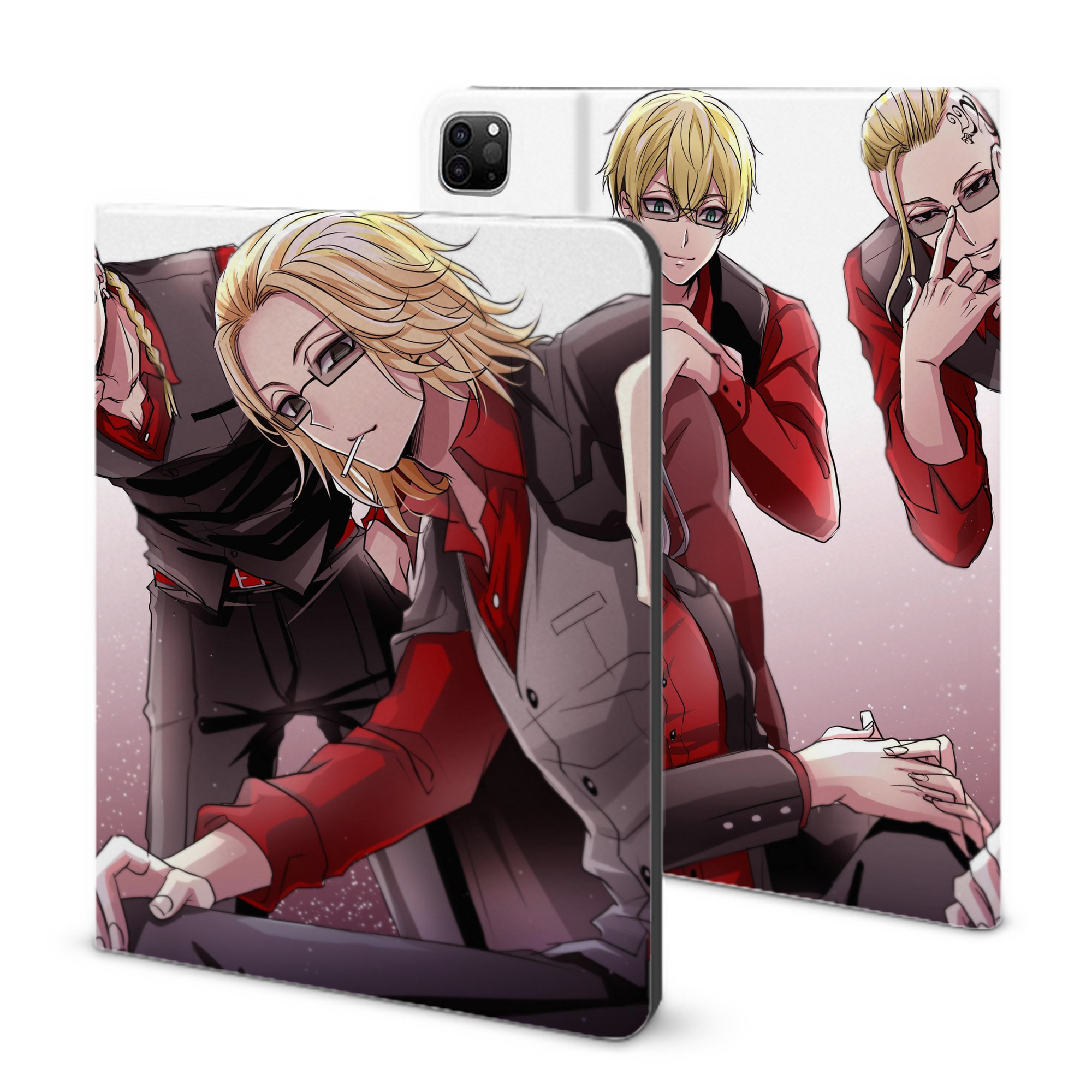 （画像用） 東京リベンジャーズ Tokyo Revengers IPad ケース ブック型 PUレザー TPU 耐衝撃 軽量 薄型 ペン収納なし 全面保護 IPad 各モデル対応